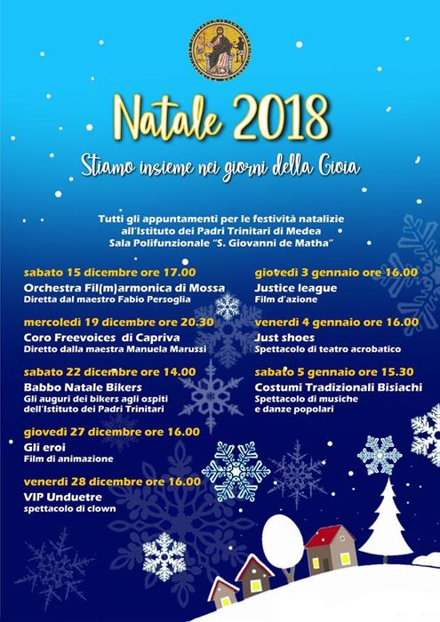 Locandina eventi di Natale 2018