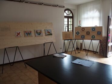 Mostra dei Mosaici alla festa degli Spaventapasseri di Medea 2018